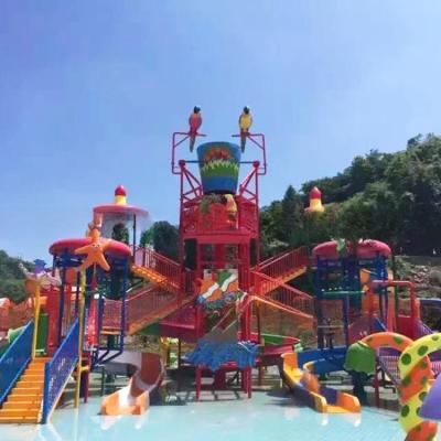 China OEM / ODM Splash Außenwasser-Spielgeräte mit Spiralrutsche zu verkaufen