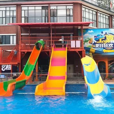 China Safe Anti UV Fiberglass Swimming Pool Water Slide Speed Spiral Tube Slide for sale