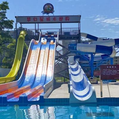 China SGS Certified Super Open Spiral Slide Tube For Water Theme Park Anti Static for sale