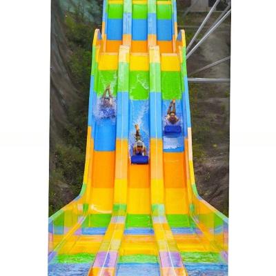 China Attractive Racing Water Slide Rainbow Theme Park Equipment Oxidation Resistant for sale