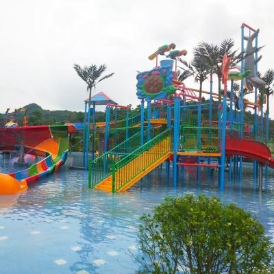 China ISO9001buiten water speelruimten Buiten waterpark met plastic schuim Te koop