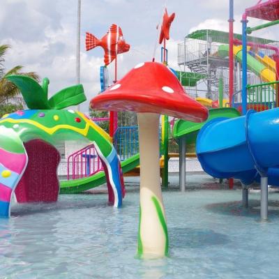 China Fiberglass Material Water Park Splash Pad  Small Toys Equipment for sale