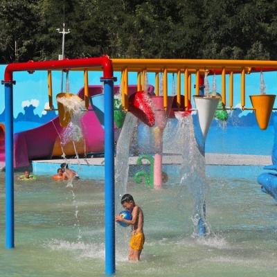 China Customized Outdoor Water Park Buckets  Aqua Park Water Spray Anti UV for sale