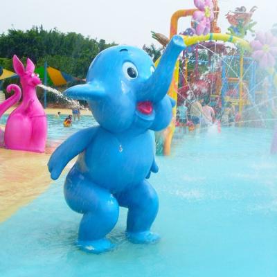 China Kinder-Wasserpark Spielplatz Glasfaser Spray Elefant zu verkaufen