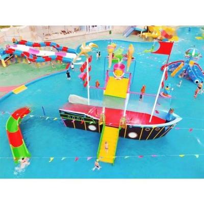 China 18m*16m*9m Barco pirata Parque acuático Parque acuático infantil Estructura resistente en venta