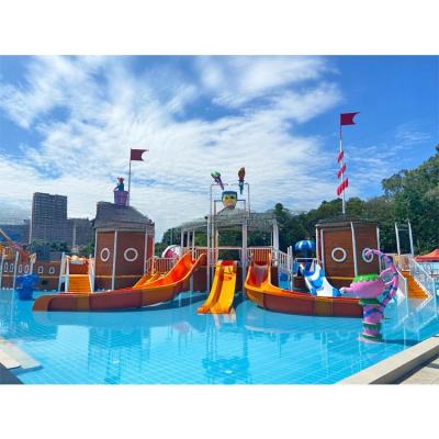 China Fantasy-Wasserpark Piratenschiff Spielplatz Farbenfrohe Deisgn Wettersicherheit zu verkaufen