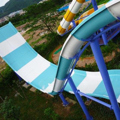 China Water Park Equipment Fiberglass Large Boomerango Water Slide for sale