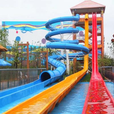 China Water speeltuin Grote glazen glijbaan met vrije val water glijbaan verkoop voor water waterpark speeltoerusting Te koop