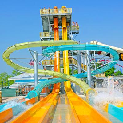 China Amusement Water Park Facilities Tube Rides for Adult Fiberglass Water Slides for sale