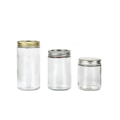 China High Quality Wide Mouth 100ml 150ml 200ml 280ml 380ml 500ml Steamable Glass Food Jar Food Storage Airtight Jar With Lids for sale