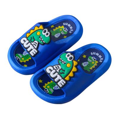 China 2022 summer parent-child cartoon dinosaur waterproof non-slip slippers use soft bottom sandals and slippers for sale