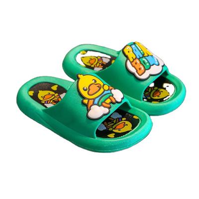 China 2022 summer parent-child cartoon duck waterproof non-slip slippers use soft bottom sandals and slippers for sale