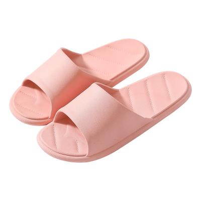 China Cushioning New Plastic PVC Plastic Home Bathroom Non-slip Minimalist Couples Summer Couples Sandals And Slippers Men And Women's Slippers for sale