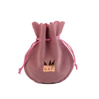 China Disposable Cosmetic Velvet Pouch Jewelry Gift Custom Drawstring Bags for sale