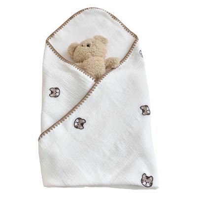 China Sustainable Baby swaddle blanket Summer thin bath towel bamboo Fiber newborn multipurpose blanket for sale