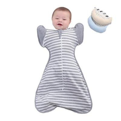 China Breathable Baby anti-startle sleeping bag newborn Anti-shock swaddle bag Summer Jersey wrap baby anti-kick artifact for sale