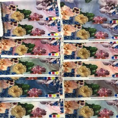 China Good price original factory design anti-static digital printing 100% polyester paper fabric enough for women dress for sale