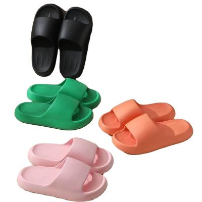 China Beach Shoes 2023 Bathroom Cloud Thick Bottom Slippers Flip Flops Women Sandals Non-slip Shape EVA Indoor Slide Home Slippers Unique Soft for sale