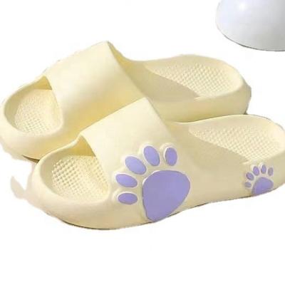 China Beach Shoes Non-Slip Bathroom Cloud Thick Bottom Slippers Man and Woman Sandals Shape EVA Indoor Slide Home Slippers Unique Cute Cat Soft for sale