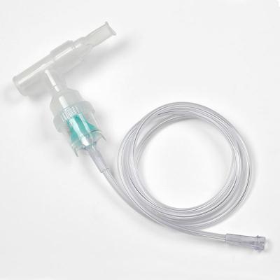 China Medical Disposable PVC Tee Mouthpiece Nebulizer Kit With CE ISO Certificates for sale