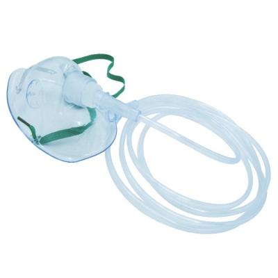 China Hot Selling PVC CE&ISO Approved PVC Disposable Factory Wholesale Medical Use Oxygen Mask With Latex Free Elastic Band for sale