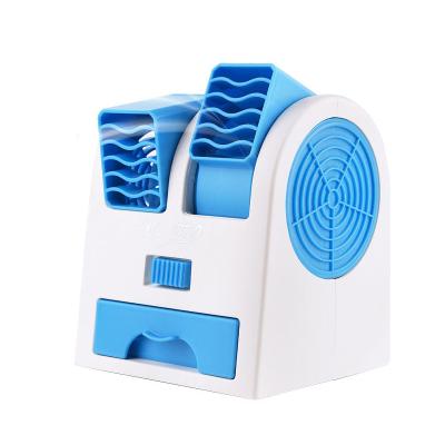 China Cool Mist Colorful Light Fold Air Cooler Fan Cooling Rechargeable Portable Mini Air Condi Fan for sale