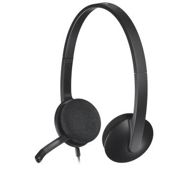 China Noise Canceling Mic Original Logitech H340 USB Computer Headset With Noise-cancelling Microphone Padded Headband for sale