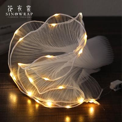 China Wholesale Waterproof LED Gauze Flower Packaging Paper Luxury Glossy for sale