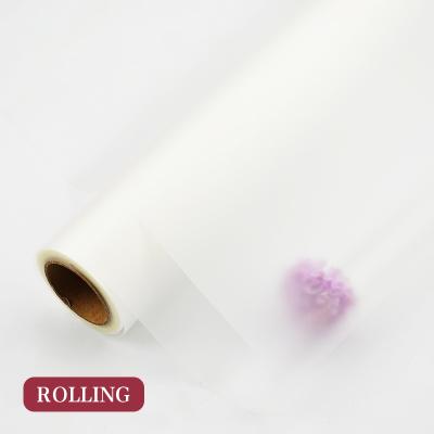 China Waterproof Single Anti-Static Match For Bouquet Wrapping Packaging Semi-transparent Paper Roll for sale