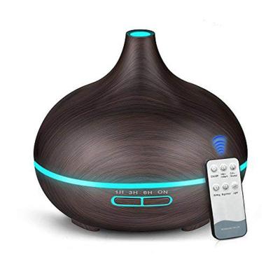 China Household Amazon Success Essential Oil Diffuser 500ml Aroma Diffuser 500ml Electric Wooden Remote Humidifier Aromatherapy Diffuser for sale