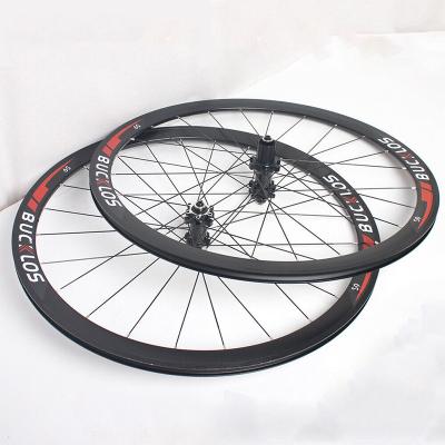 China Road Bikes OEM/ODM 700c Carbon Hub Bicycle Wheelset Disc Brake Road Bike Wheels Anvil Rim Brake Wheelset For 18-25c Tire MTB Parts for sale