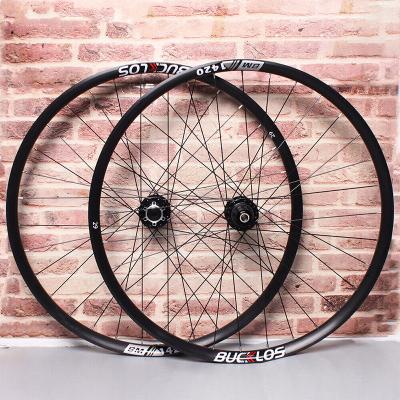 China Mountain Bikes OEM/ODM Bike Wheelset 15*100mm 12*142mm 27.5/29 Inch Through Axle MTB Wheels High Strength Aluminum Alloy Bicycle Wheels Bike Parts for sale