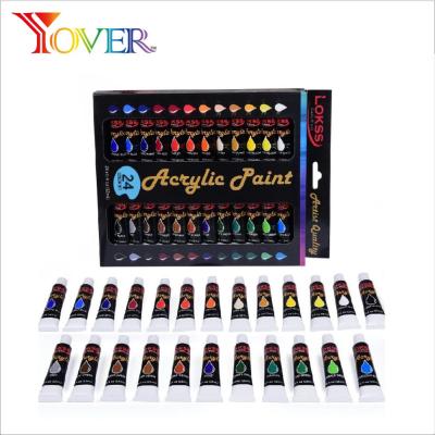 China Hot sale cheap price 24pcs 12ml acrylic paint non-toxic for sale