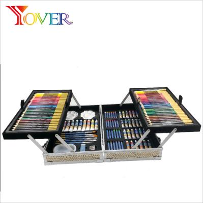 China Non-Toxic Stationery 145pcs Drawing Set Eco-friendly Professional Painting Sets Kids Art Set with Watercolor Pencil Pen for sale