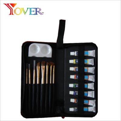 China High Quality Acrylic Paint With Accessories Hot Sale 18pcs Acrylic Paint Set for sale