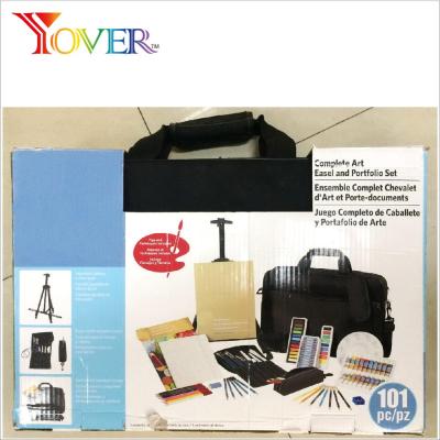 China High Quality Pencil with 101pcs Accessories Full Set of Art Easel and Folder for sale