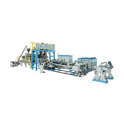 China One set of equipment can accomplish complete manufacturing process high quality goods using various multilayer plastic sheet extrusion line sale for sale