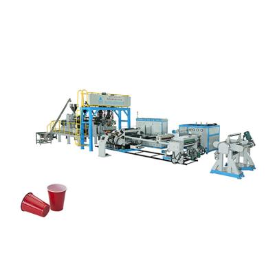 China One set of equipment can complete a complete plastic filament extrusion line of various factory production sheet manufacturing processes One set of equipment can complete a complete production process for sale