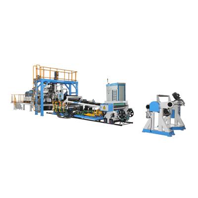 China Single Layer Twin Screw Factory Pet Dryer Extrusion Line Thermoforming Machine Fast Food Sheet Extrusion 0.2 - 2 Mm Plastic Wholesale 134 for sale