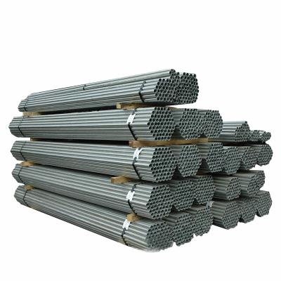 China STEEL MATERIAL WHITE SILVER SURFACE structural tubes 6 METERS GALVANIZED STEEL PIPE for sale