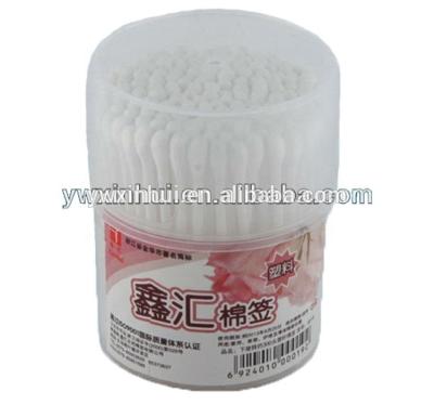 China Cosmetology ISO9001 certification pp plastic stick cotton swabs, cotton buds, cotton tips for daily necessities in round box for sale