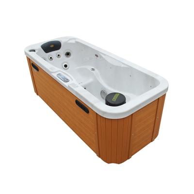 China High Quality Indoor White Type 2 Person Acrylic Half-cage Freestanding Bathtub From China Factory for sale