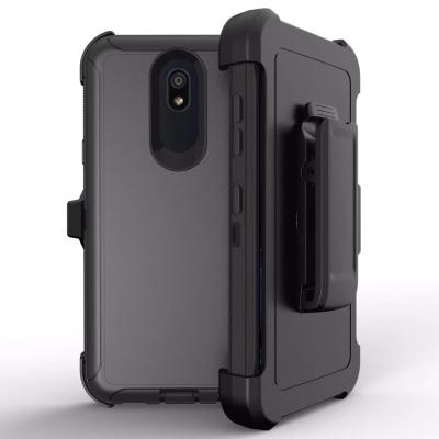 China Plastic TPU Defender Phone Case For Google Pixel 4 XL With Belt Clip Holster Military Grade Cover Shockproof Build In Screen Protector for sale