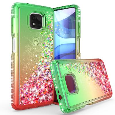 China Anti-drop Bling Bling Case For Moto G Power Game Stylus 2021Quicksand Giltter Shock Proof Anti Scratch Cell Phone Cases Protective Covers for sale