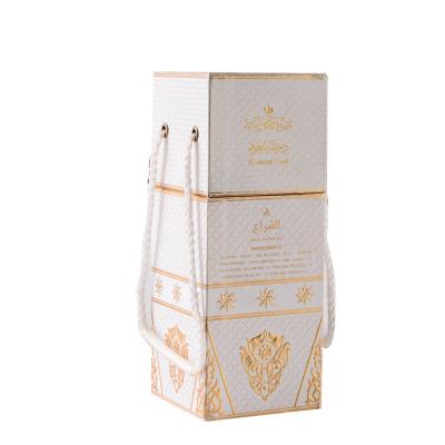 China Biodegradable luxury cheap paper wine gift box corrugated wine paper box with handle for sale