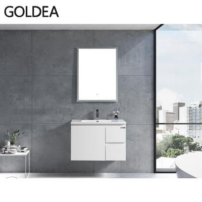 China Modern Painting MDF Bathroom White Bathroom Sink Cabinet Modern Bathroom Vanity for sale