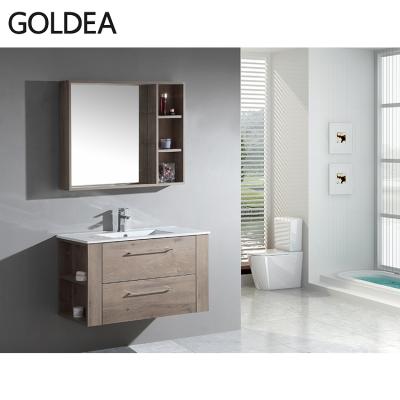 China Modern Wall Mount Storage Melamine Bathroom Furniture And Sink Cabinet for sale