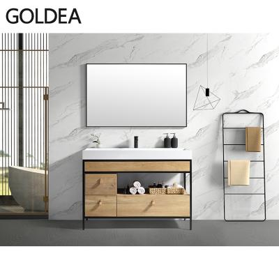 China New Arrival Vanity 48inch Free Standing MDF Bathroom Furniture Design Bathroom Vanity for sale