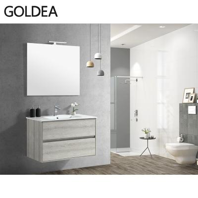 China Modern Affordable European Style Bathroom Cabinet Vanity Wall Hung Vanity for sale