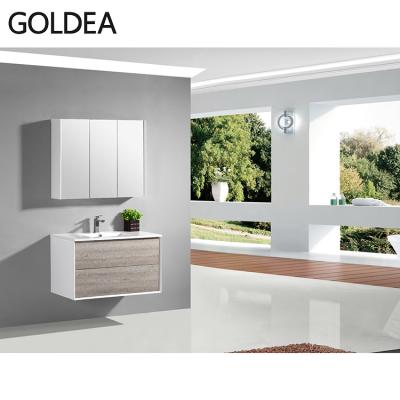 China Modern European Design Bathroom Cabinet Wall Hung Furniture Bathroom System Push-Open Bath Cabinet for sale